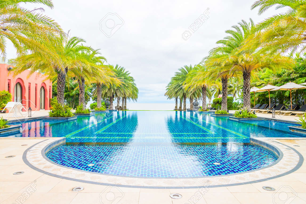 Luxury pool background